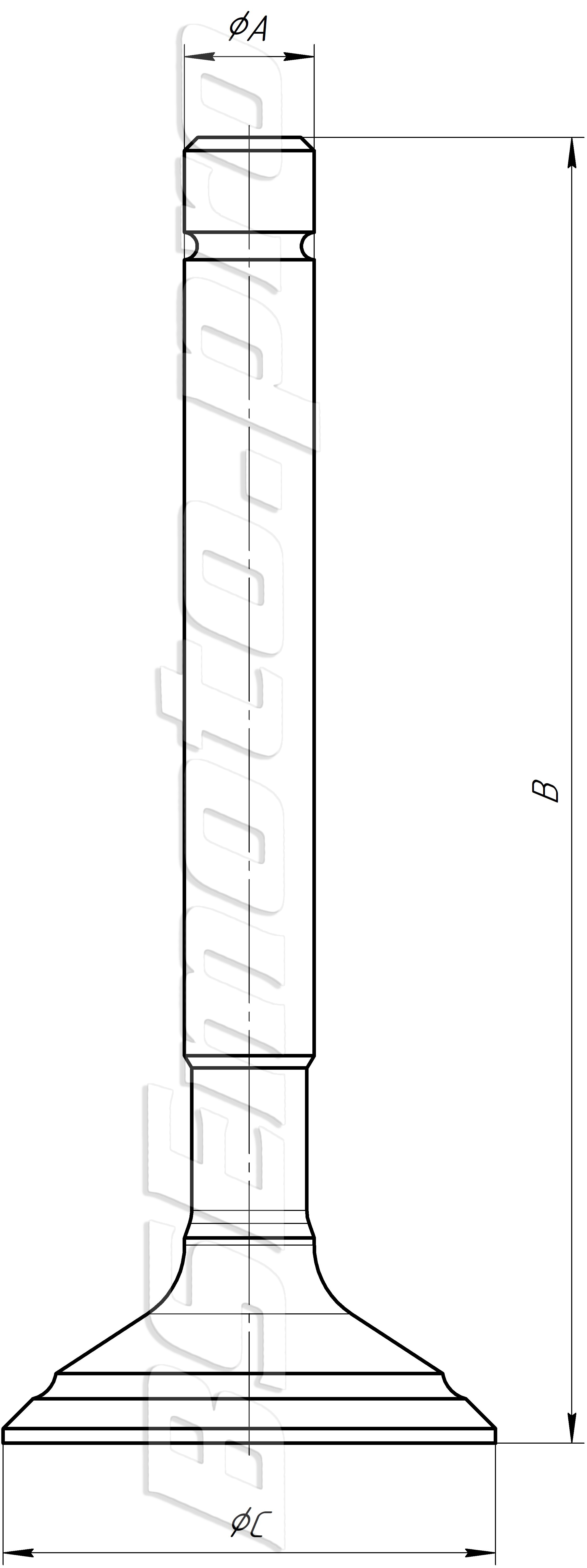 Клапан выпускной CB250D-G BSE